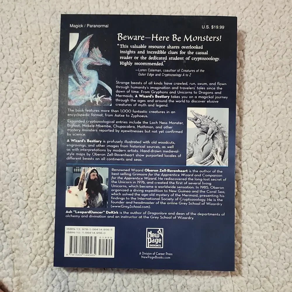 A Wizard's Bestiary by Zell-Ravenheart & DeKirk (2007) Perfect Mysticism